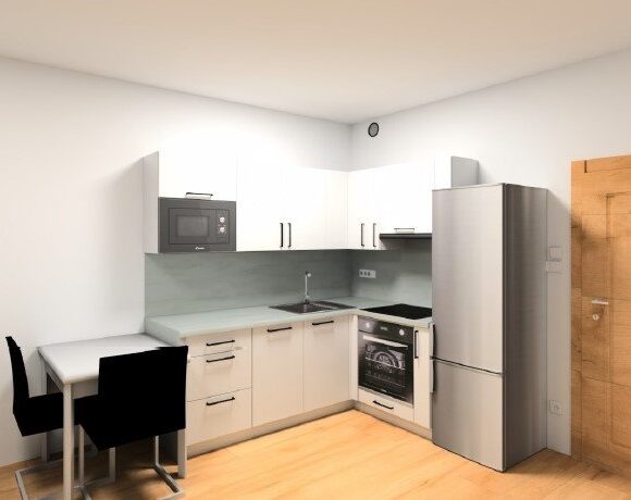 Pronájem bytu 1+kk v novostavbě bytového domu nábřeží Závodu míru, Pardubice